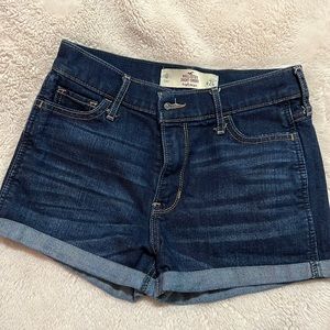 Hollister short short high rise jean shorts